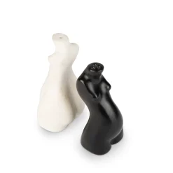 Anissa Kermiche Body Salt & Pepper Shakers Pair (Beige, Black)- Home