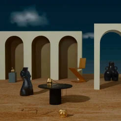 Anissa Kermiche Body Salt & Pepper Shakers Pair (Beige, Black)- Home