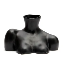 Anissa Kermiche Breast Friend Vase (Black)- Home