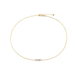 Anissa Kermiche Bronte Dore Horizontal Necklace- Necklaces