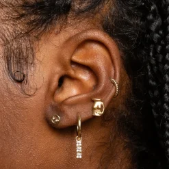 Anissa Kermiche Bronte Dore Trio Hoop Earring- Earrings