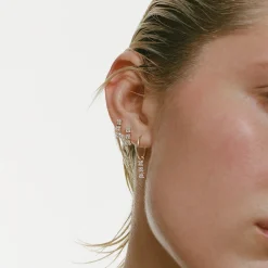 Anissa Kermiche Bronte Dore Trio Hoop Earring- Earrings