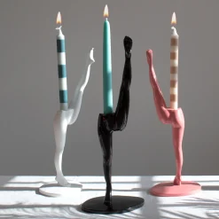Anissa Kermiche Can Candlestick (Black)- Home