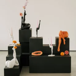 Anissa Kermiche Can Candlestick (Black)- Home