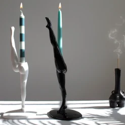 Anissa Kermiche Can Candlestick (Black)- Home