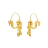 Anissa Kermiche Dangling Drape Earrings (Gold)- Earrings