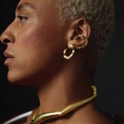 Anissa Kermiche Ecorce Doree Earrings- Earrings