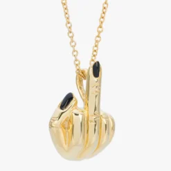 Anissa Kermiche French For Goodnight Necklace (Black)- Necklaces