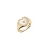 Anissa Kermiche Love Heart Mother Of Pearl Signet Ring- Rings
