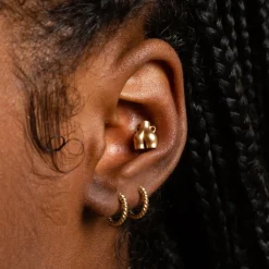 Anissa Kermiche Mini Love Handles Stud- Earrings