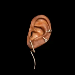 Anissa Kermiche Mini White Topaz Earring- Studs