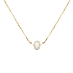 Anissa Kermiche Square Opal Necklace- Necklaces