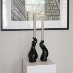 Anissa Kermiche Tit For Tat Candlestick Tall (Black)- Home